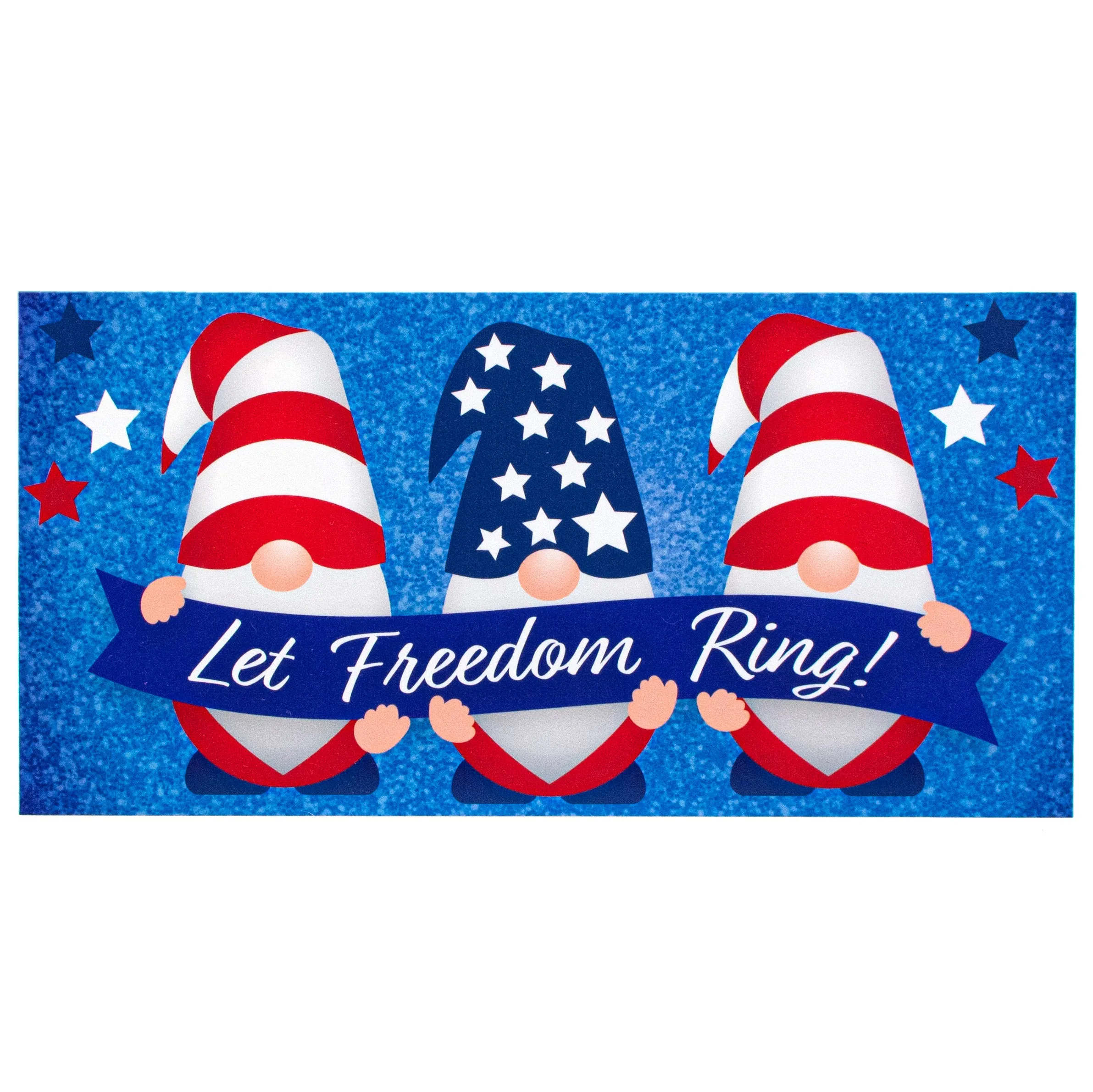 12" Waterproof Sign: Let Freedom Ring Gnomes