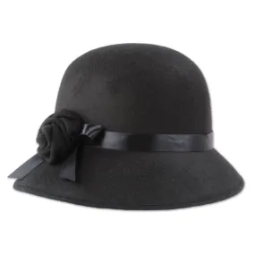 1920's Style Felt Cloche Hat