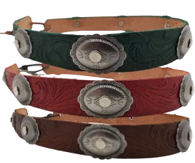 1" Rustler Western Leather Hatband