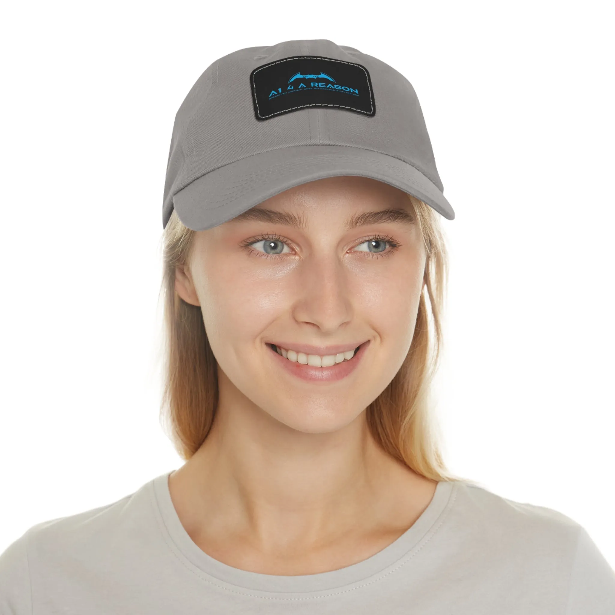 A1 4 A Reason Dad Hat with Leather Patch (Rectangle)