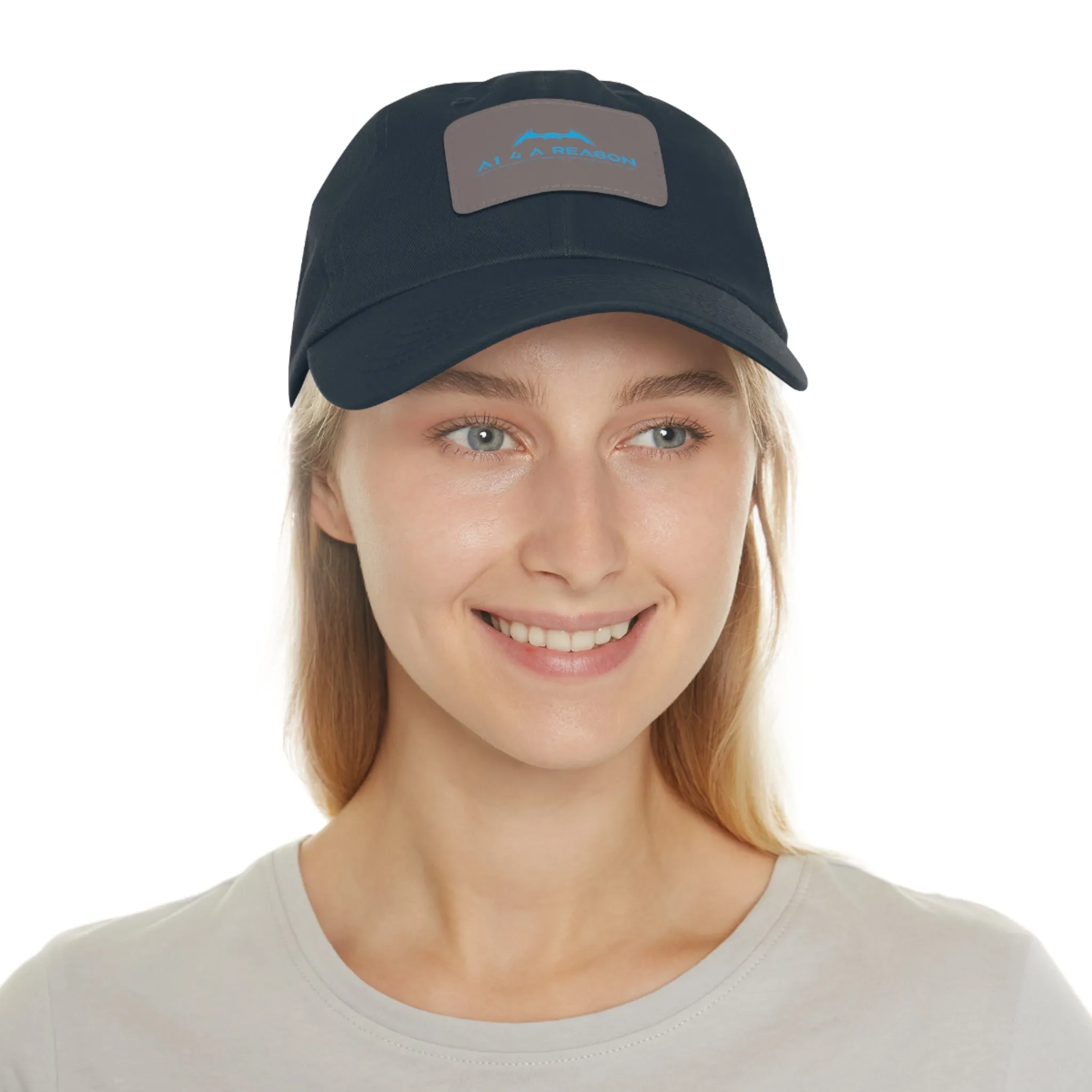 A1 4 A Reason Dad Hat with Leather Patch (Rectangle)