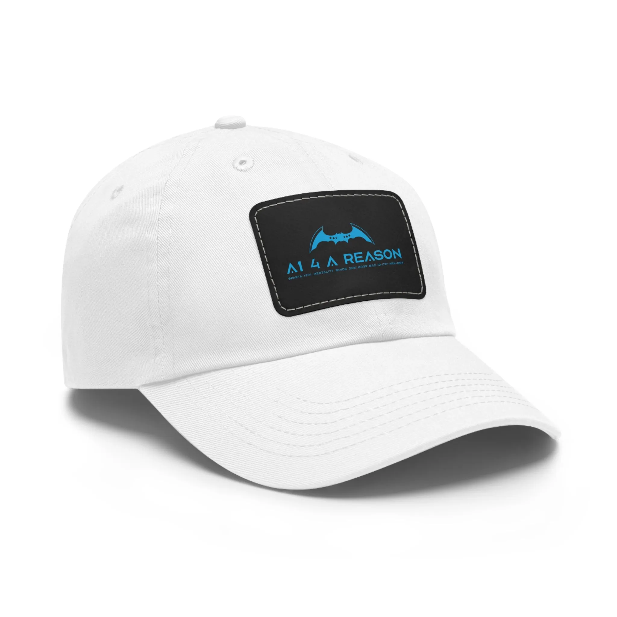 A1 4 A Reason Dad Hat with Leather Patch (Rectangle)