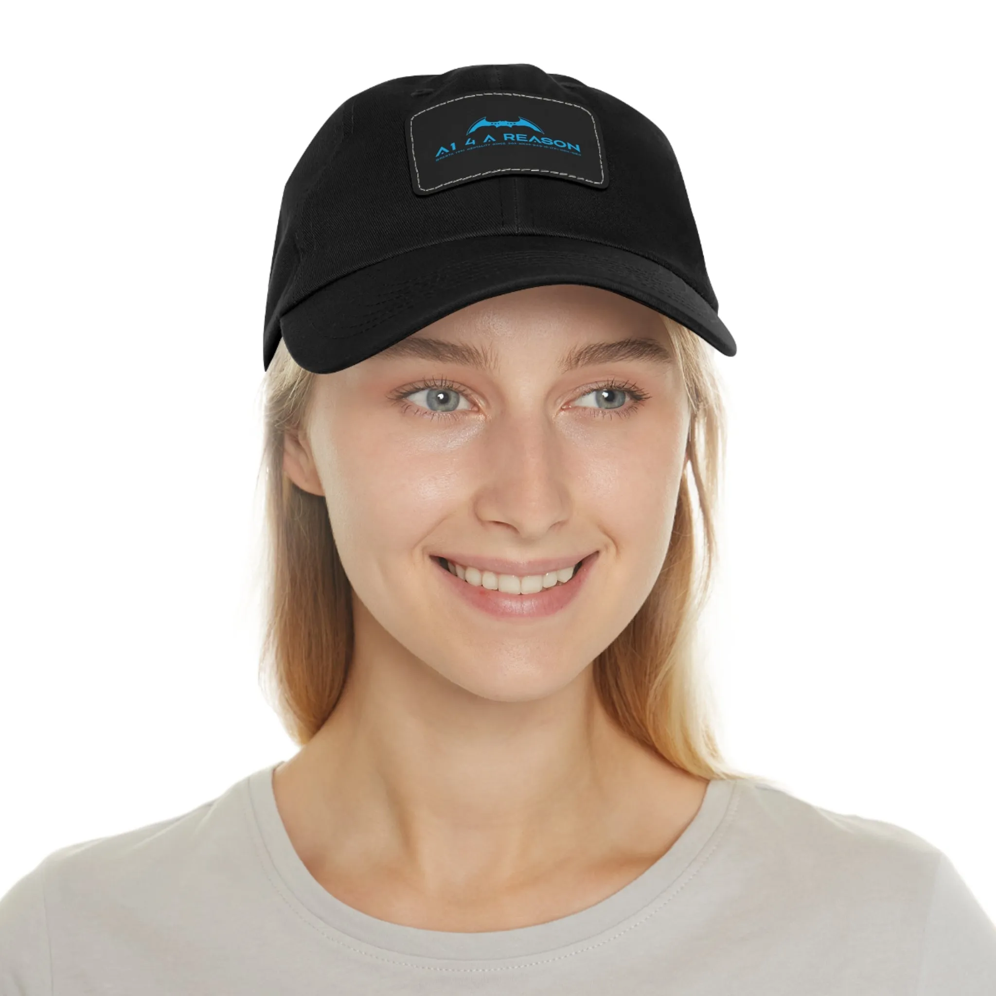 A1 4 A Reason Dad Hat with Leather Patch (Rectangle)