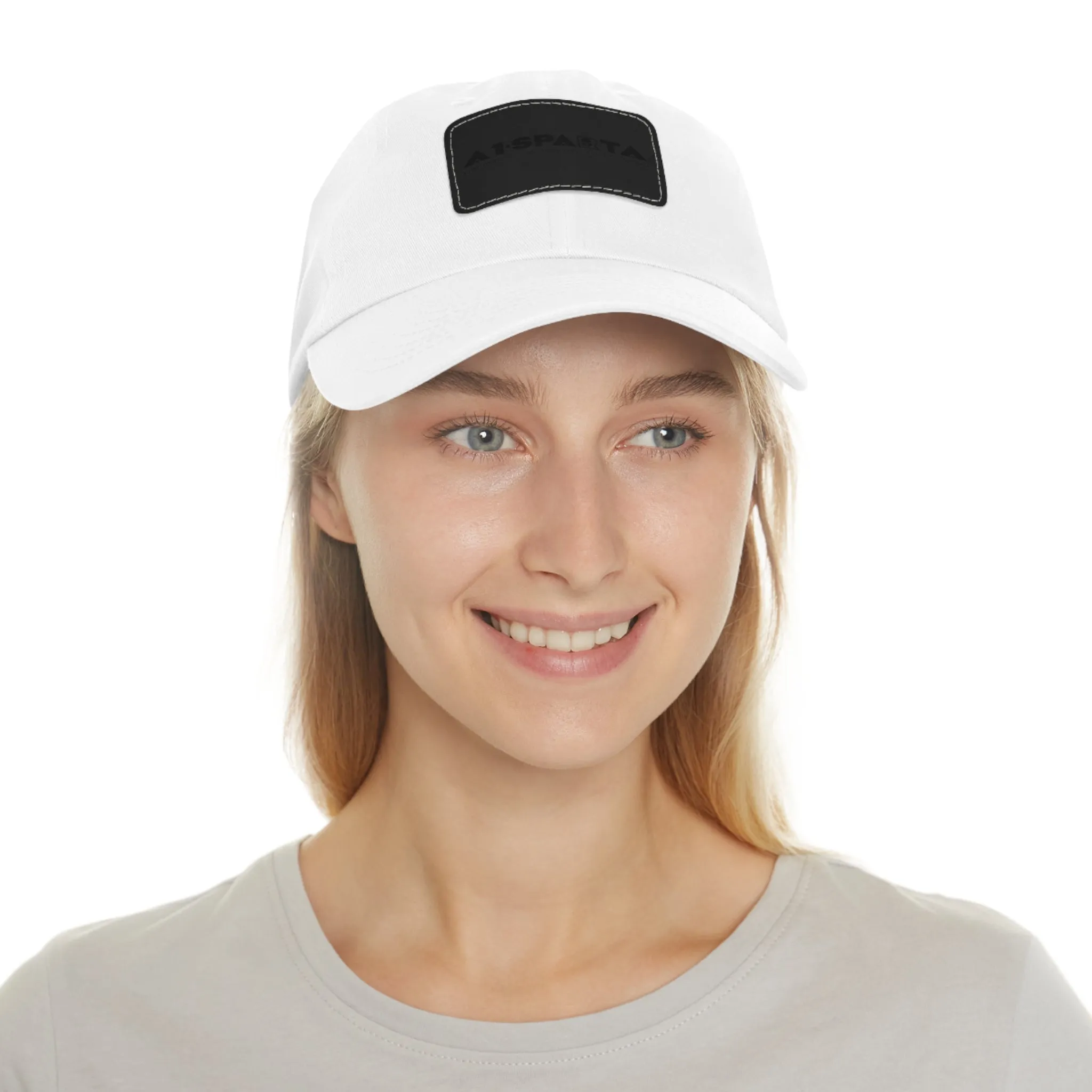 A1•Sparta Dad Hat with Leather Patch (Rectangle)