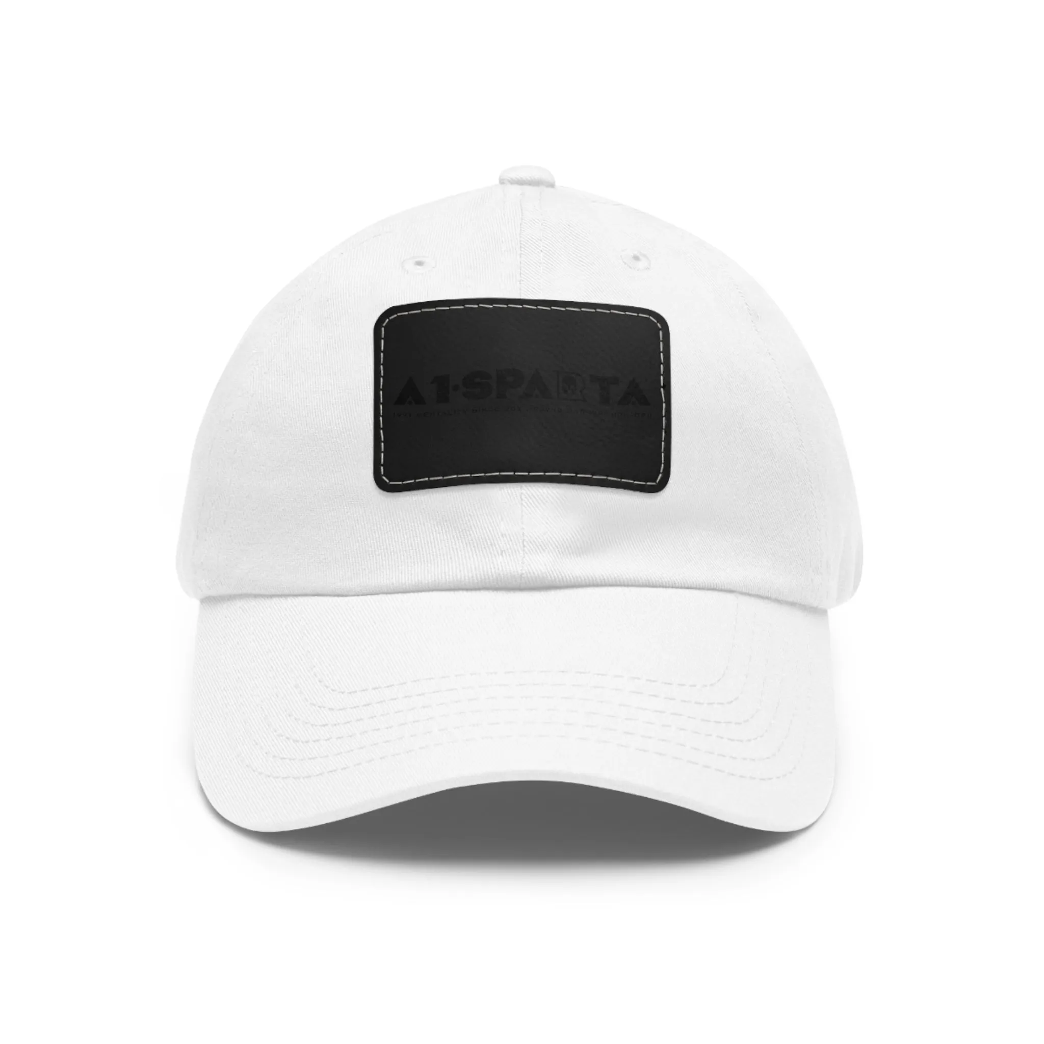 A1•Sparta Dad Hat with Leather Patch (Rectangle)