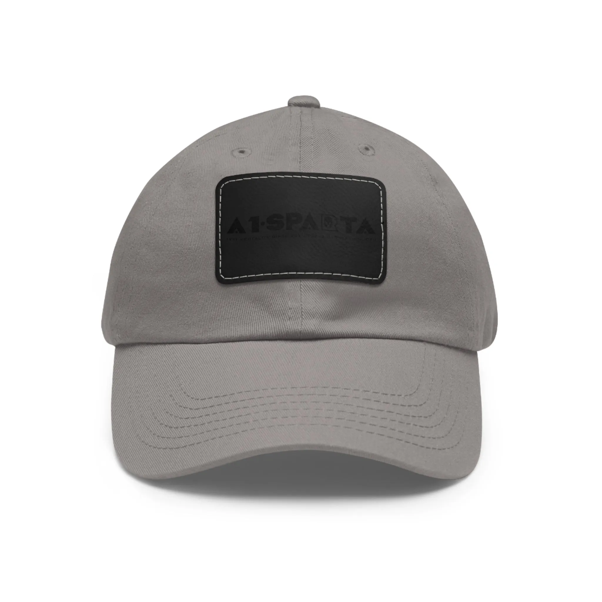 A1•Sparta Dad Hat with Leather Patch (Rectangle)