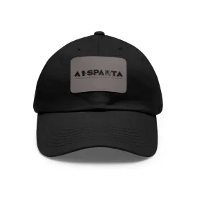 A1•Sparta Dad Hat with Leather Patch (Rectangle)