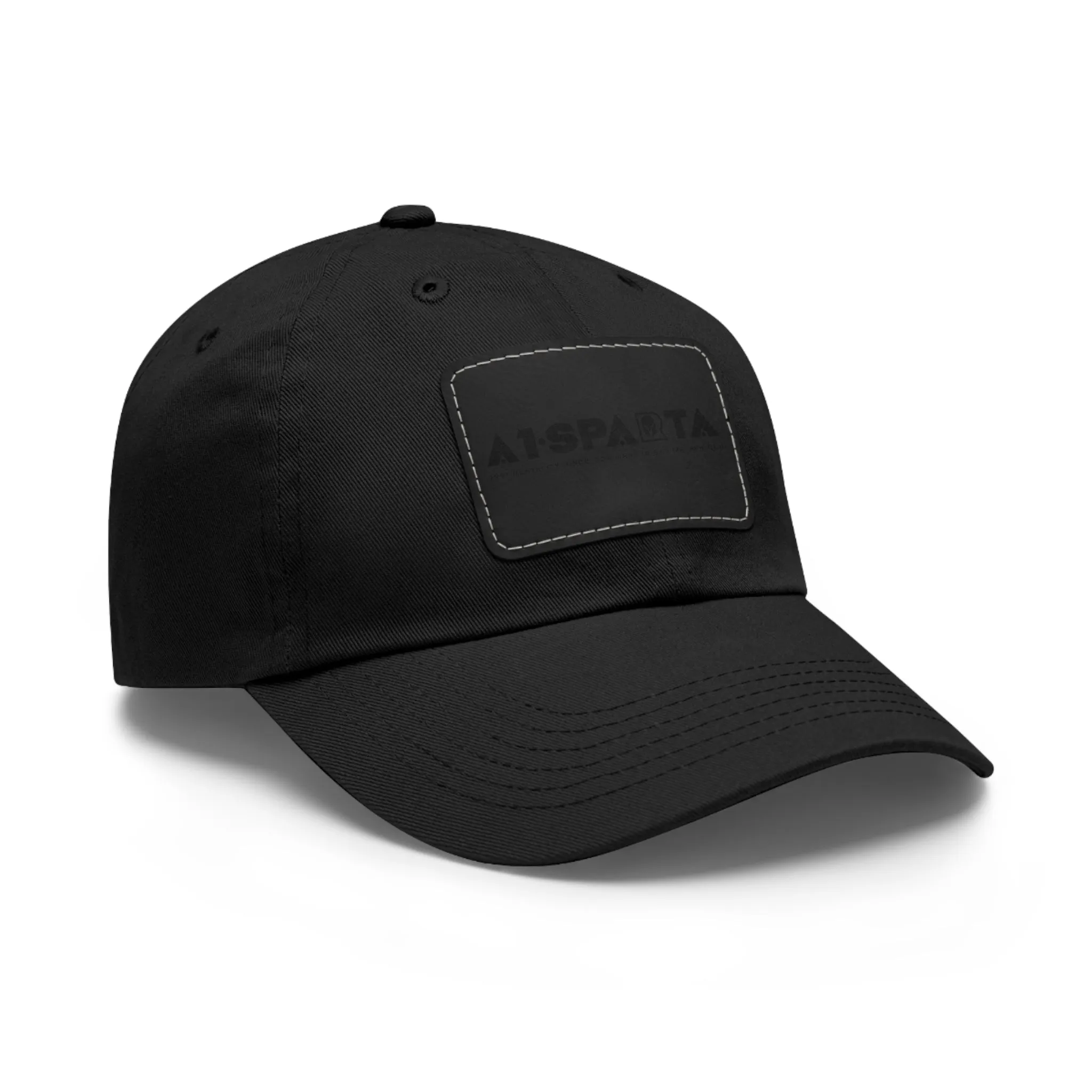 A1•Sparta Dad Hat with Leather Patch (Rectangle)