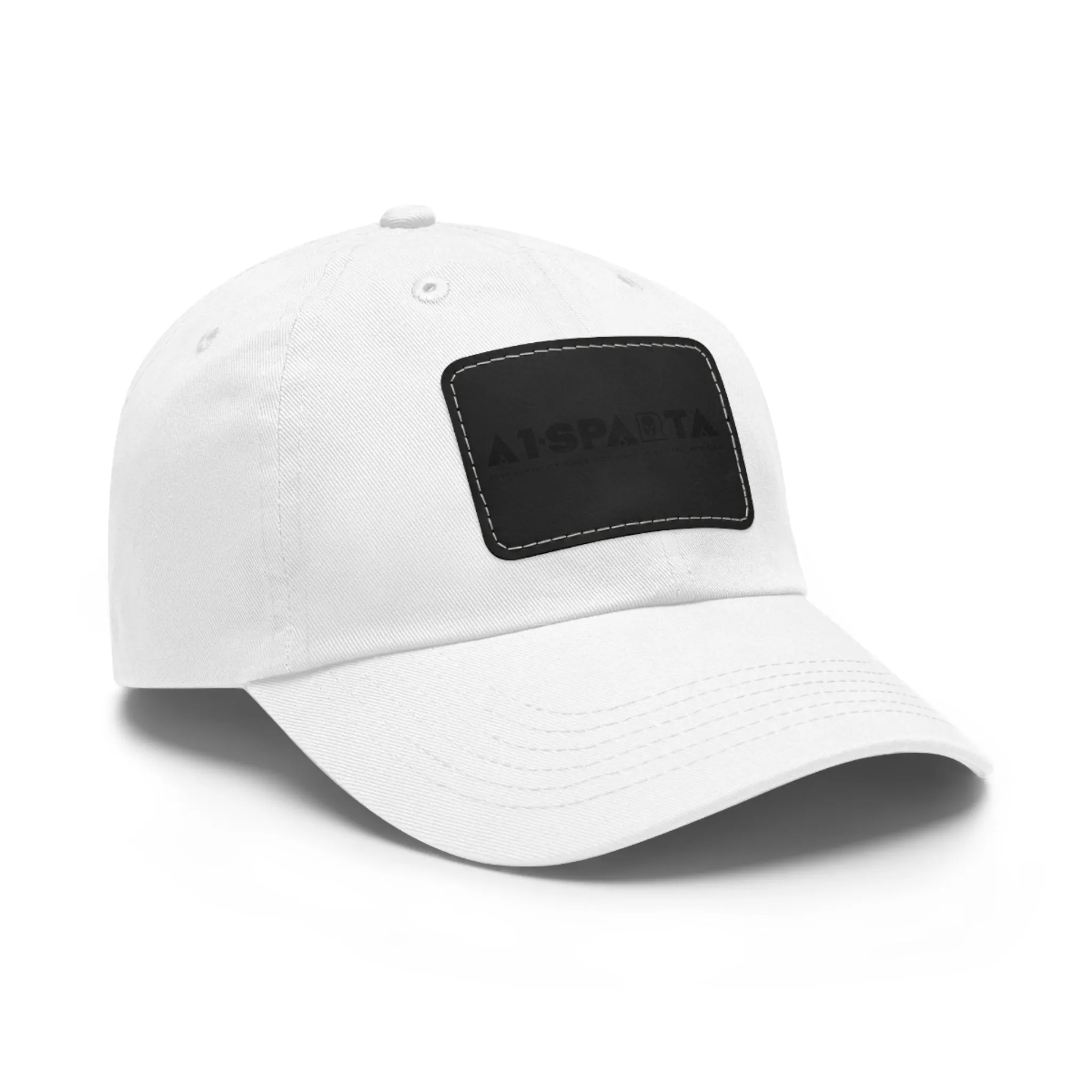 A1•Sparta Dad Hat with Leather Patch (Rectangle)