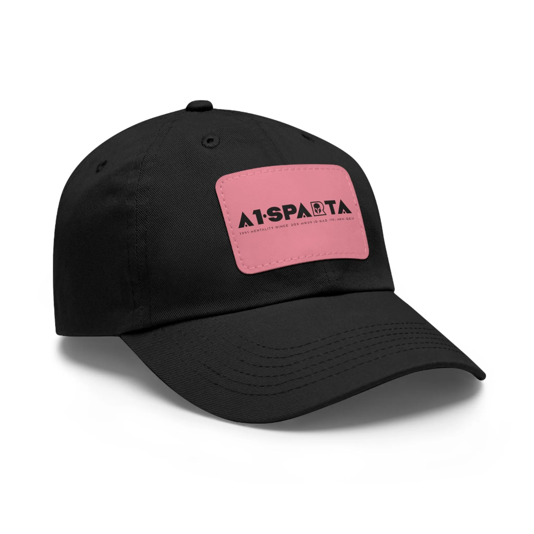 A1•Sparta Dad Hat with Leather Patch (Rectangle)