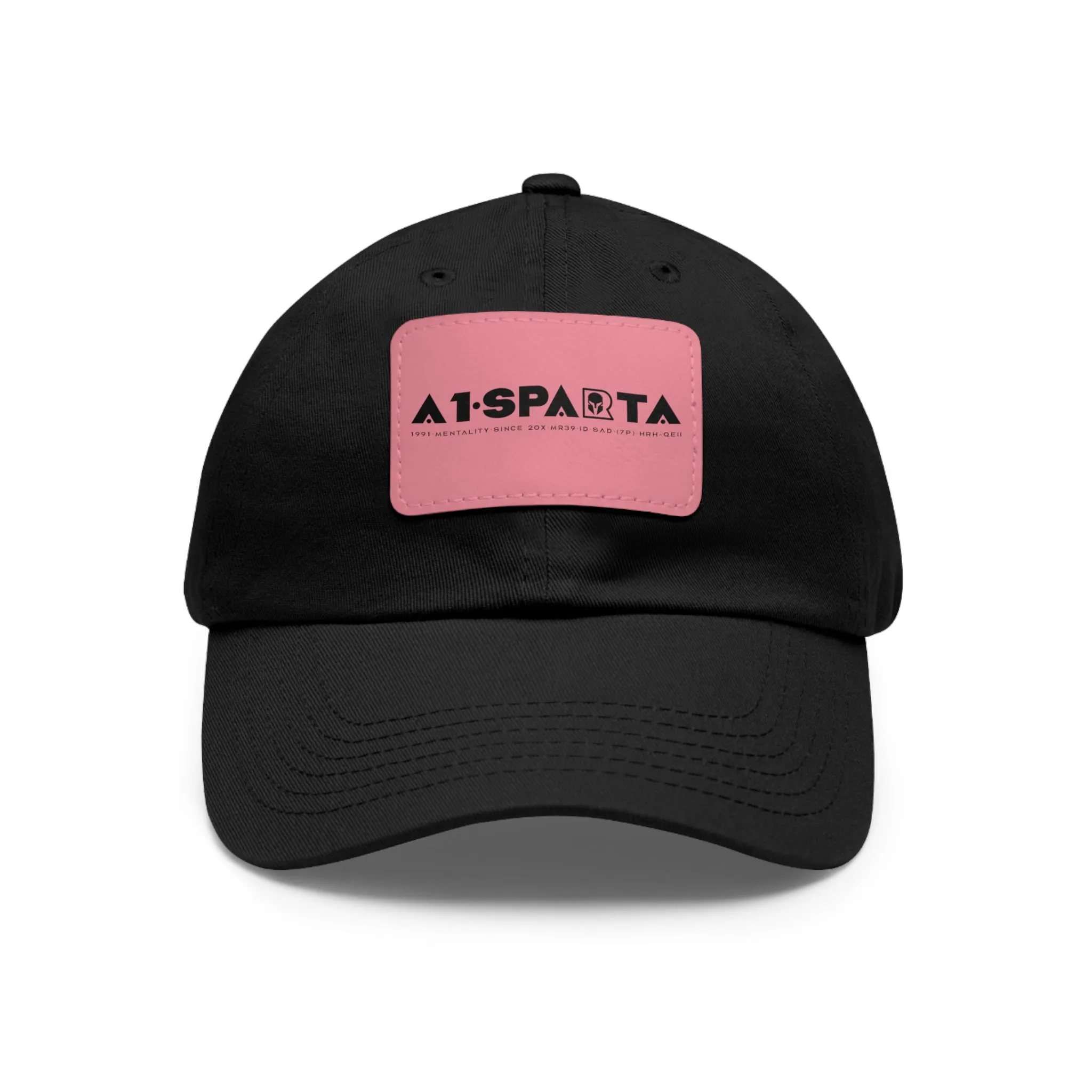 A1•Sparta Dad Hat with Leather Patch (Rectangle)