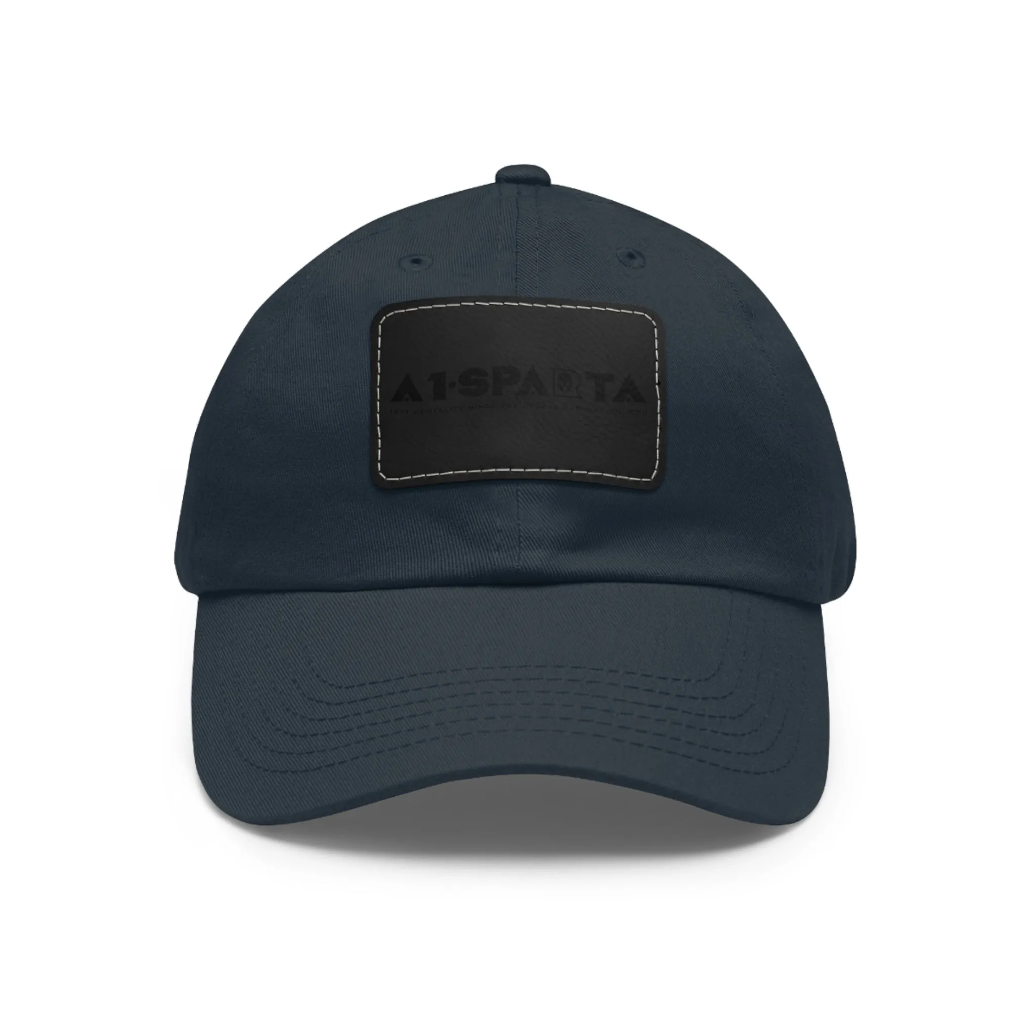 A1•Sparta Dad Hat with Leather Patch (Rectangle)