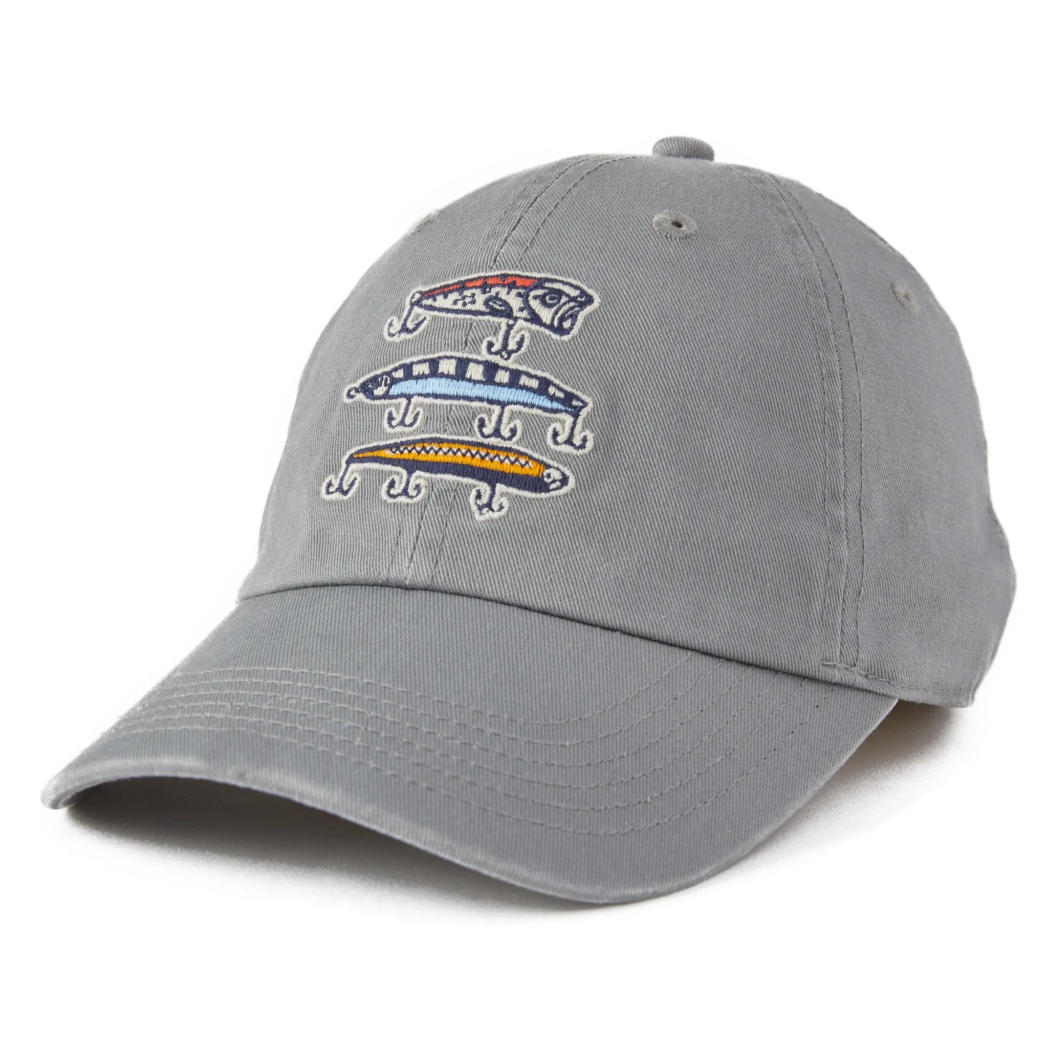 Adult Unisex Fish More Worry Less Hooks and Tackle Chill Cap