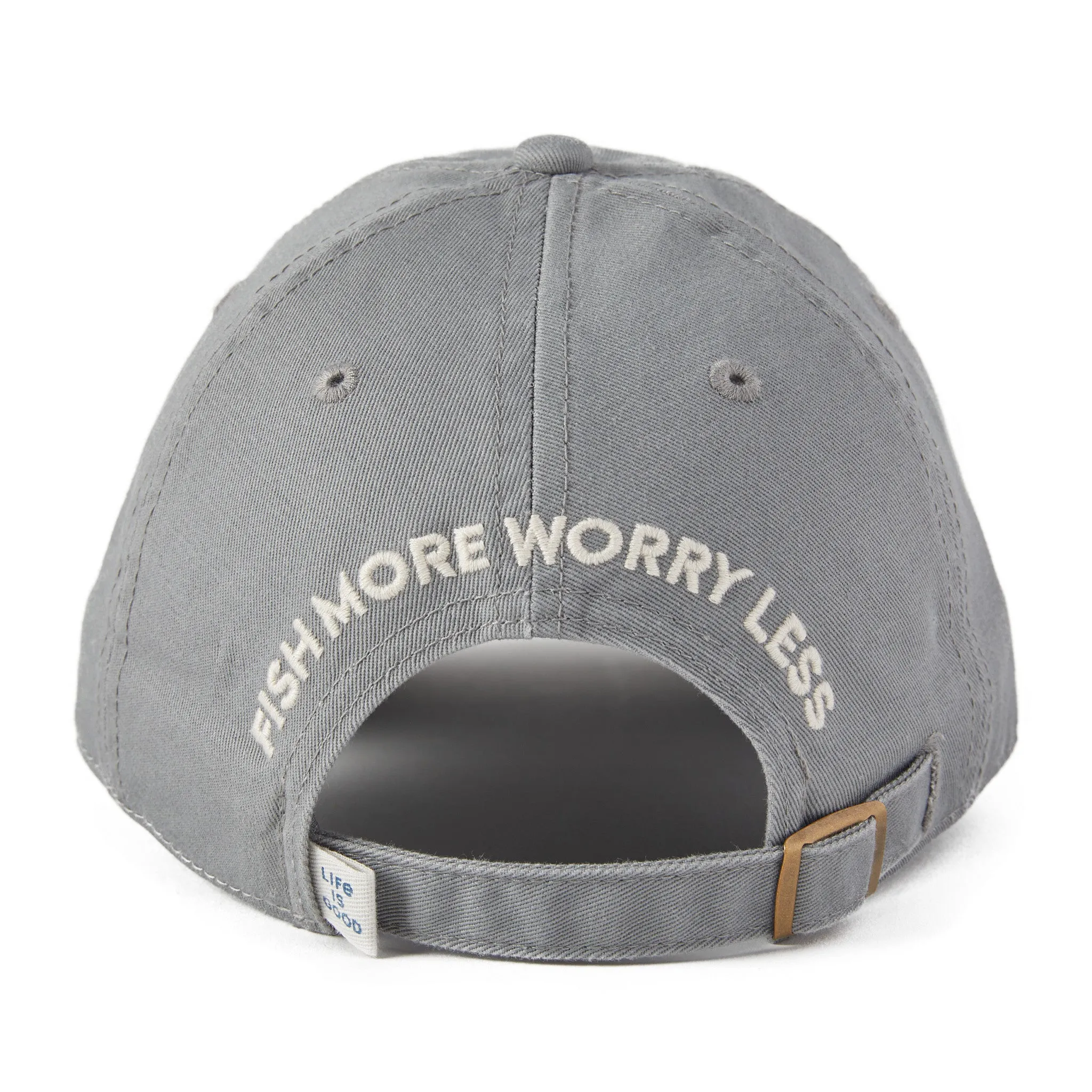 Adult Unisex Fish More Worry Less Hooks and Tackle Chill Cap