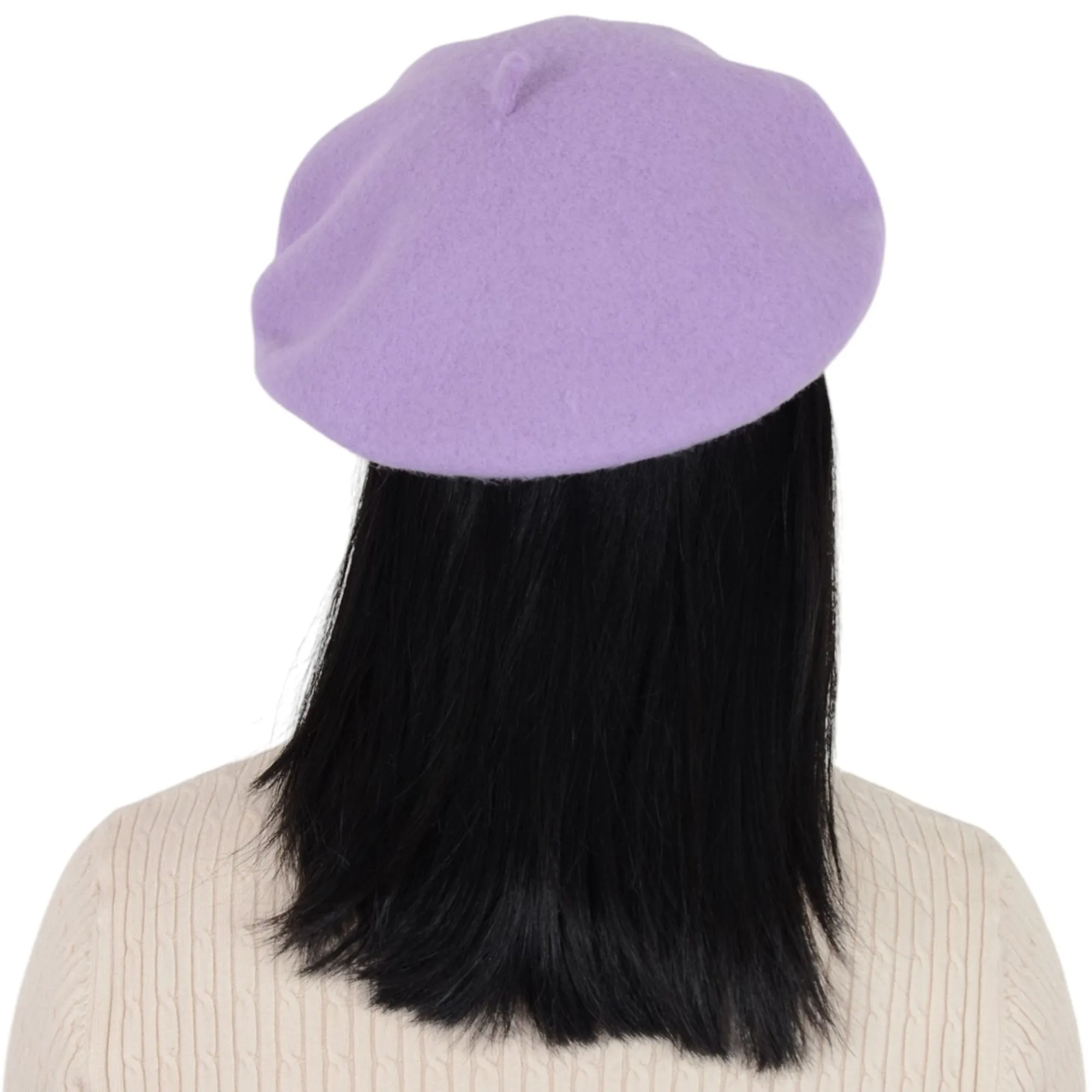 Alilang Women's Wool French Beret Hats Solid Color Classic Beanie Fall Winter Cap