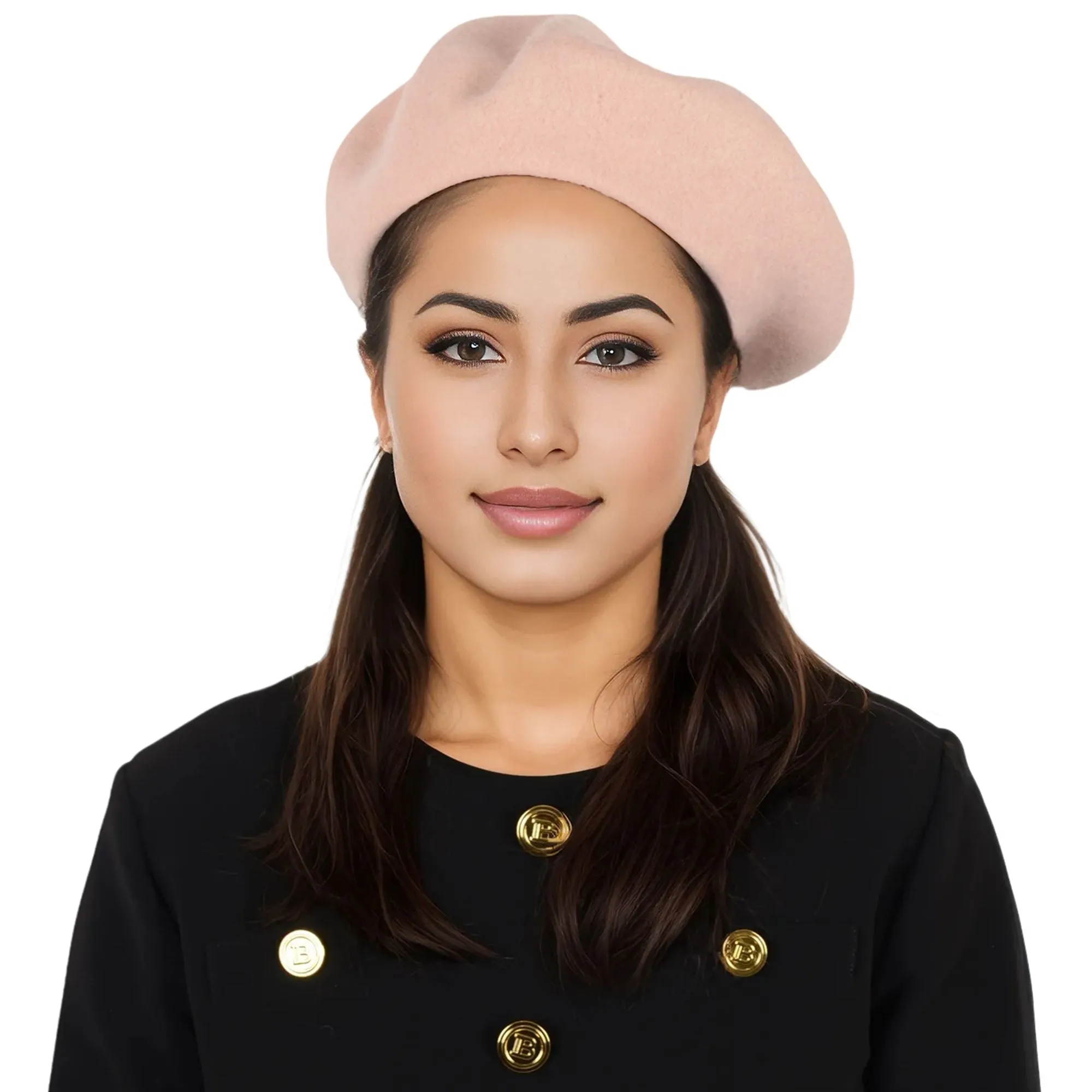 Alilang Women's Wool French Beret Hats Solid Color Classic Beanie Fall Winter Cap