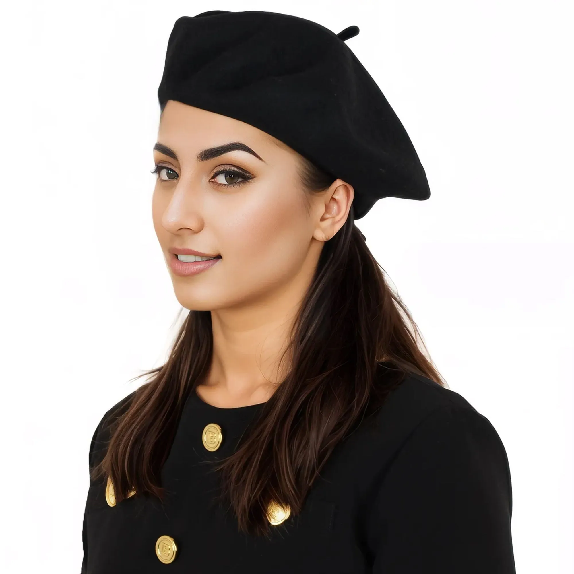 Alilang Women's Wool French Beret Hats Solid Color Classic Beanie Fall Winter Cap