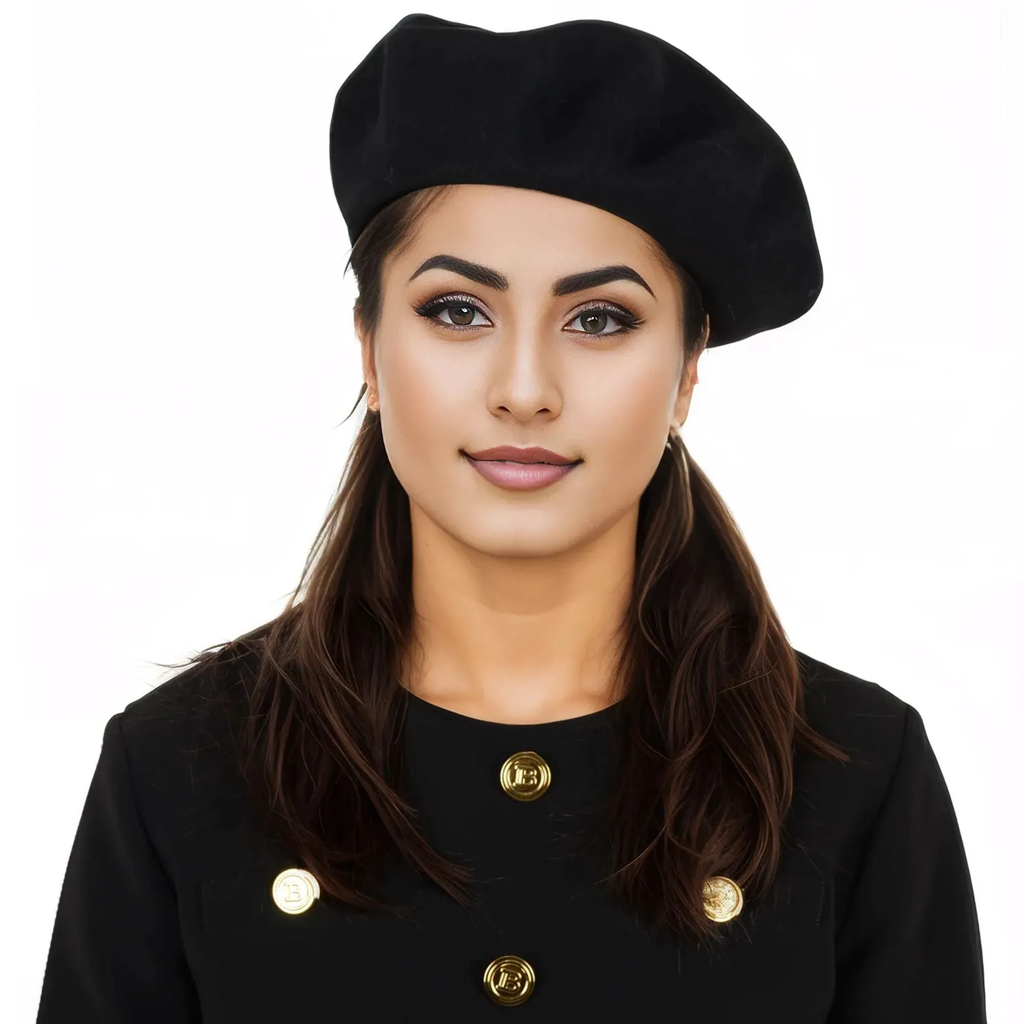 Alilang Women's Wool French Beret Hats Solid Color Classic Beanie Fall Winter Cap