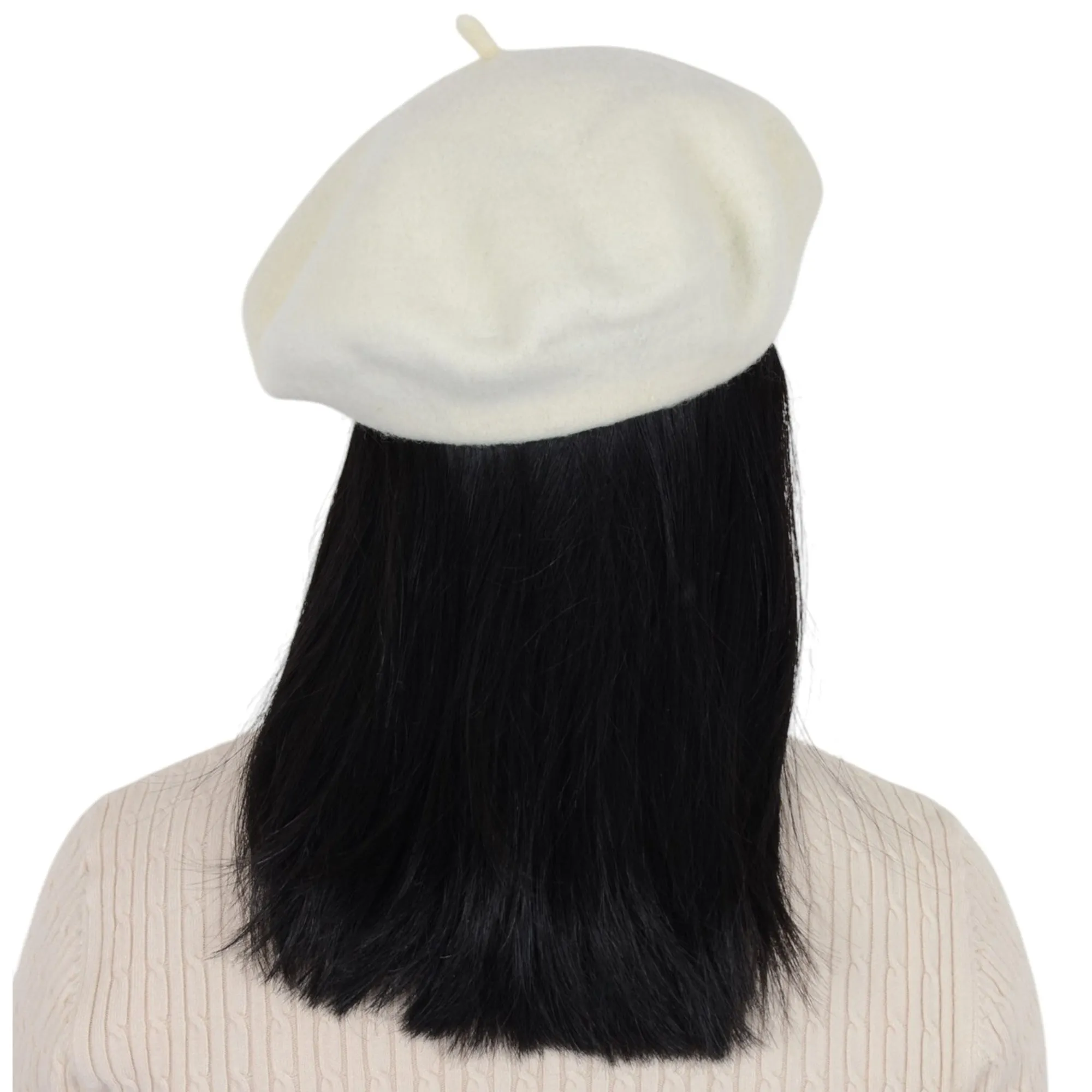 Alilang Women's Wool French Beret Hats Solid Color Classic Beanie Fall Winter Cap