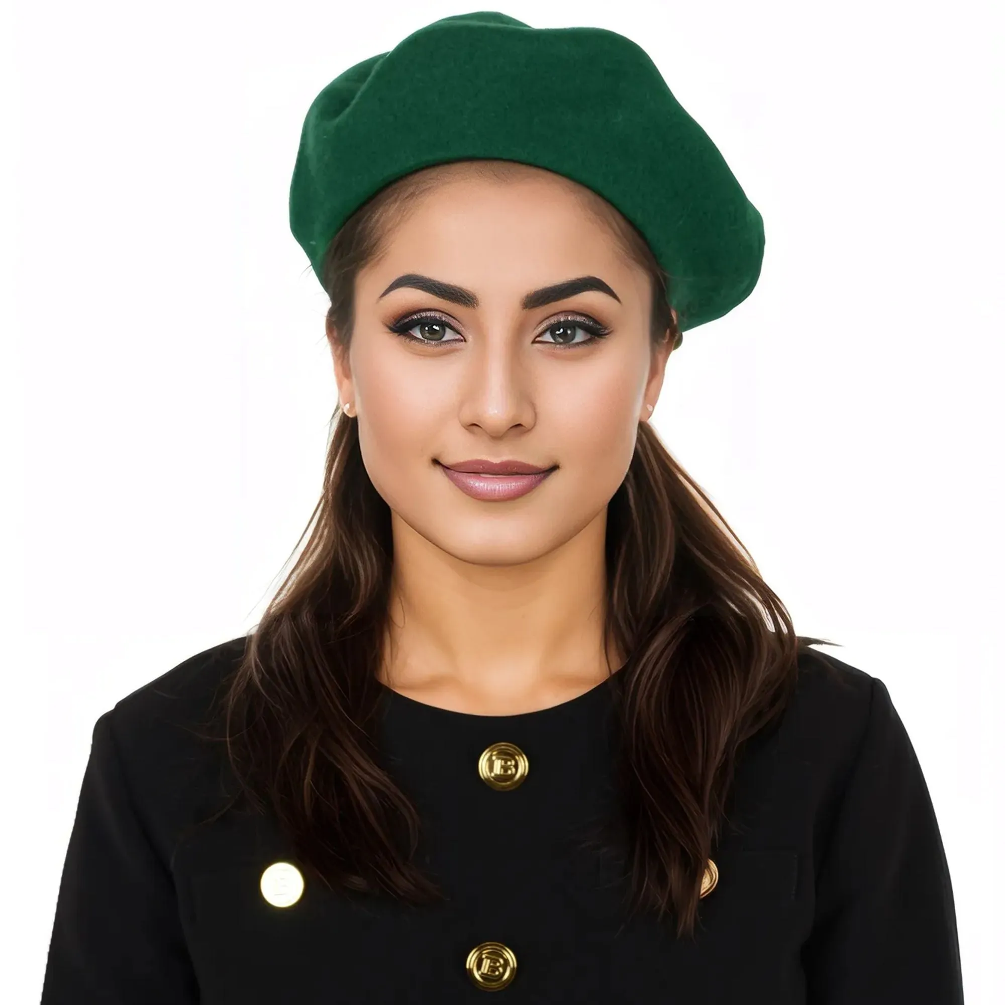 Alilang Women's Wool French Beret Hats Solid Color Classic Beanie Fall Winter Cap