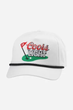 American Needle Coors Roscoe Golf Hat in White