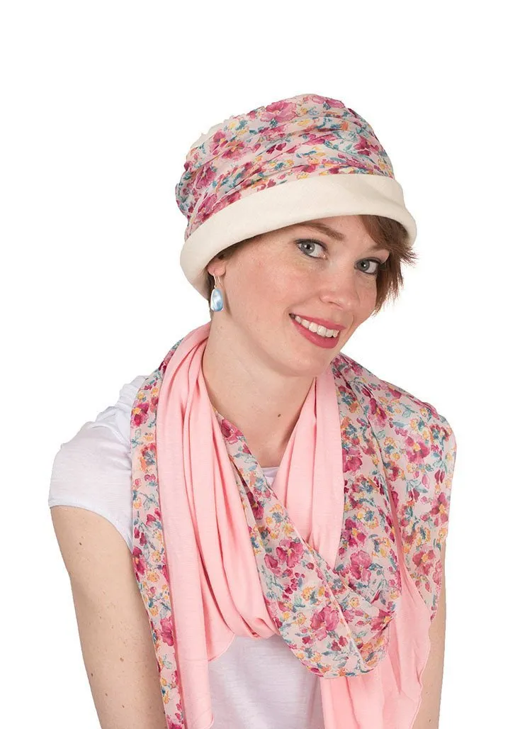 Ana Cloche Hat Style - Linen in Seashell