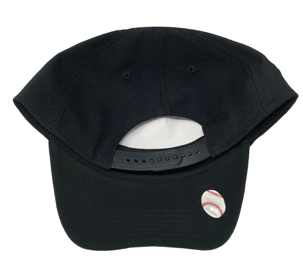 Atlanta Braves Snapback '47 Brand MVP 1976 World Series Adjustable Cap Hat Black on Black