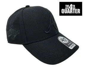Atlanta Braves Snapback '47 Brand MVP 1976 World Series Adjustable Cap Hat Black on Black