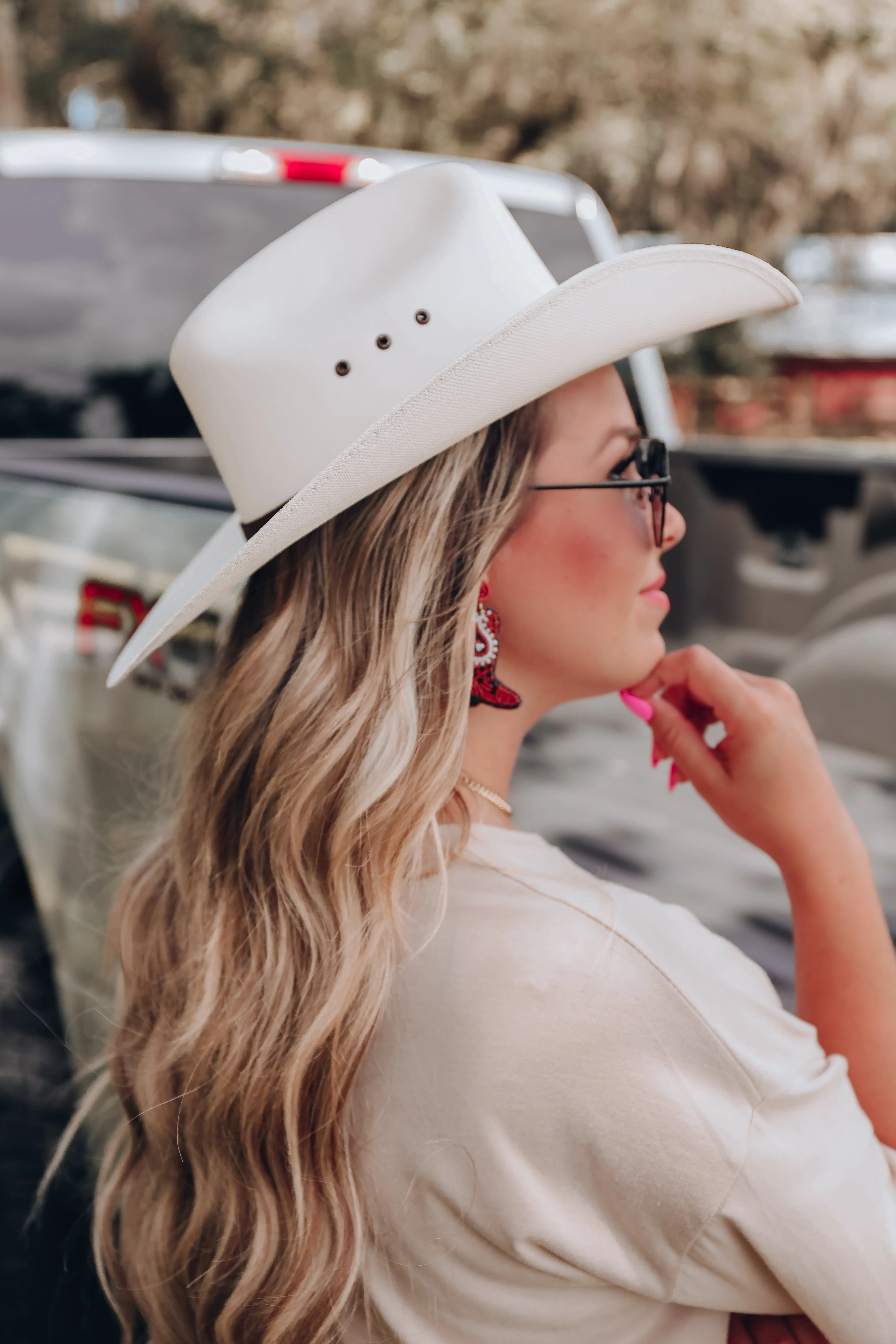 Austin Cattleman Cowgirl Hat - Cream