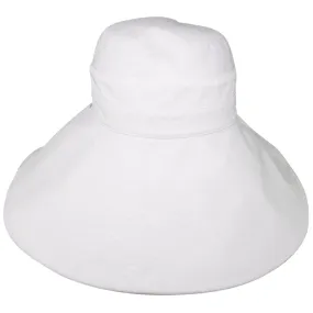 Avenel Shapeable Wide Brim Hemp Hat - White