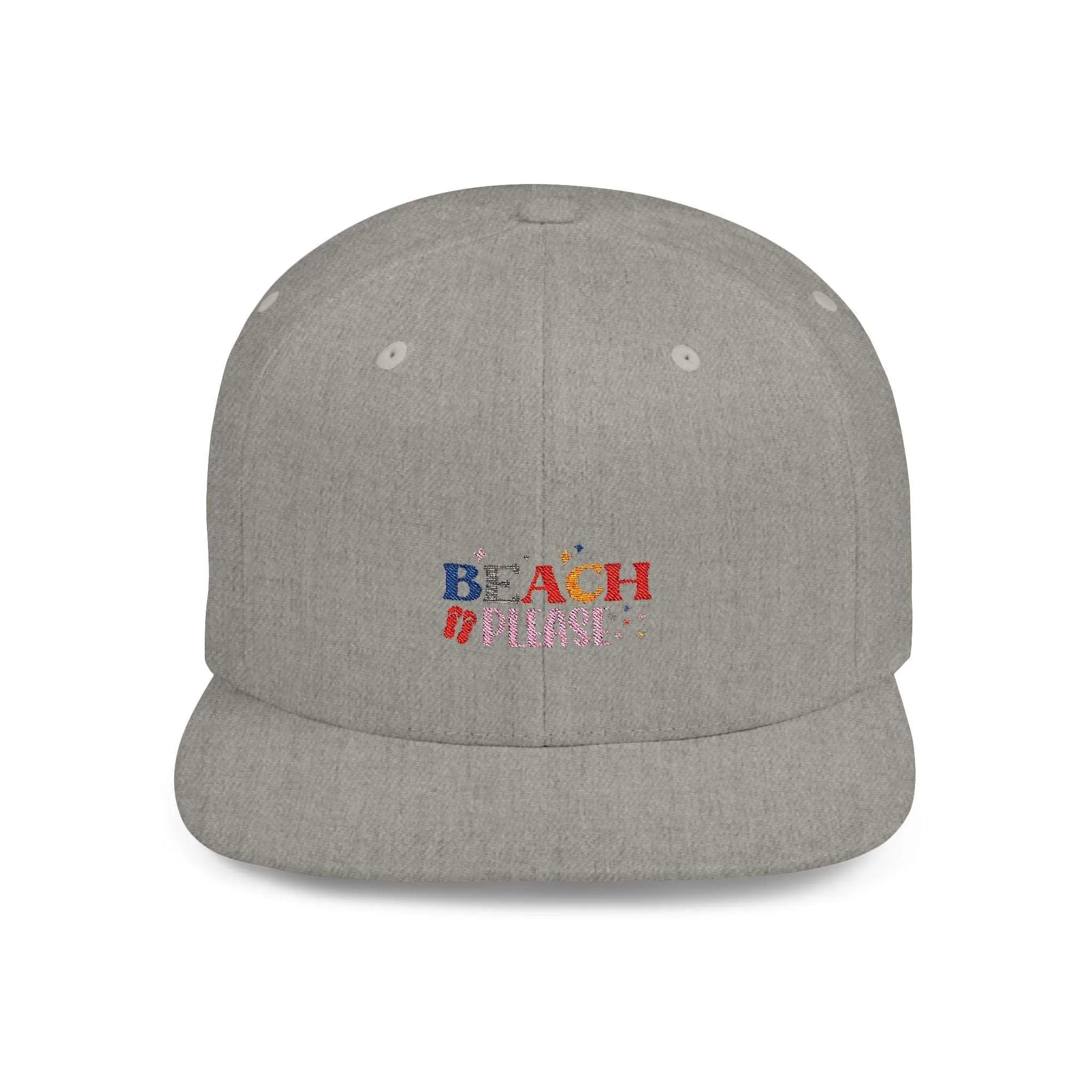 Beach Please Flat Bill Snapback