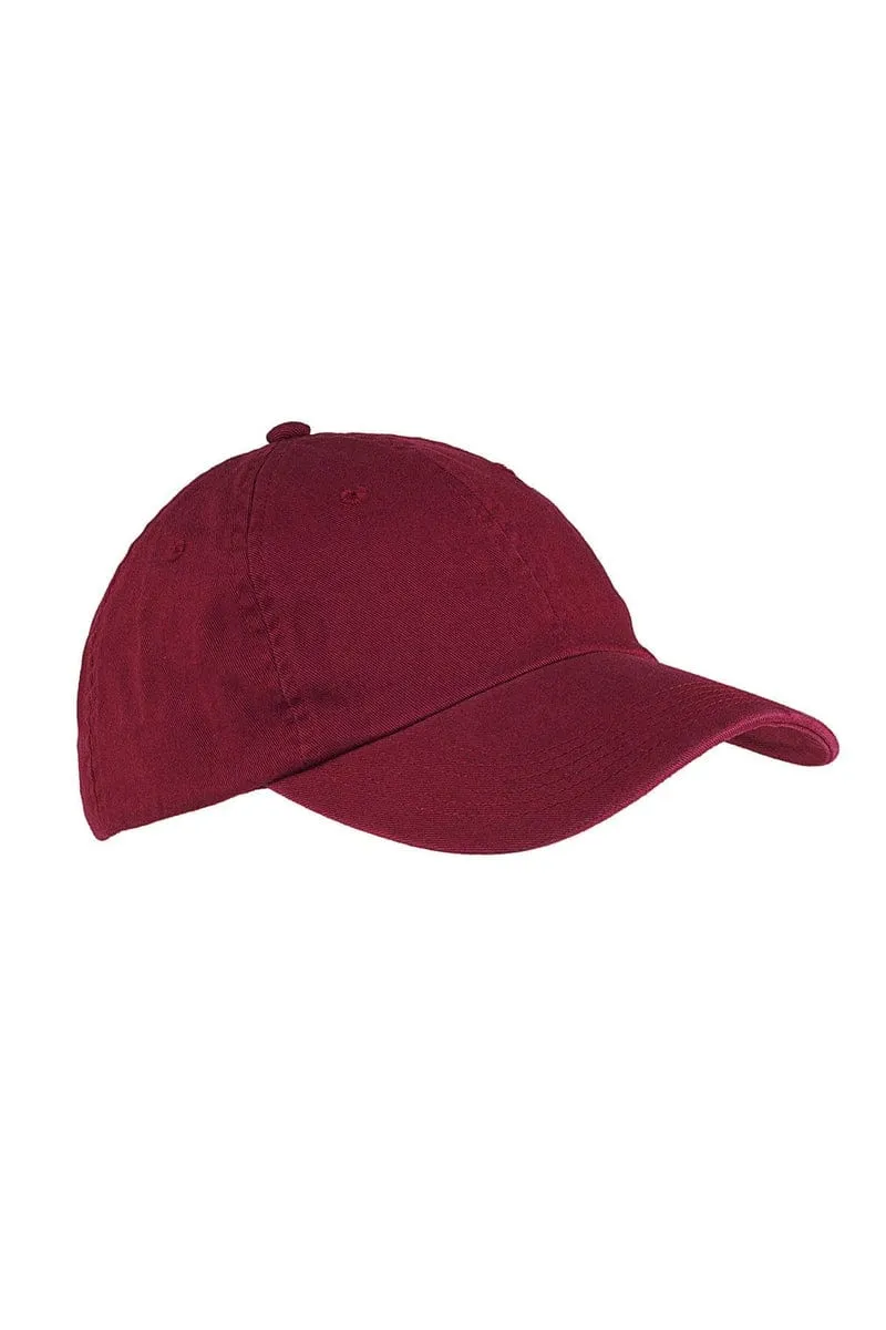 Big Accessories BX005: 6-Panel Washed Twill Low-Profile Cap