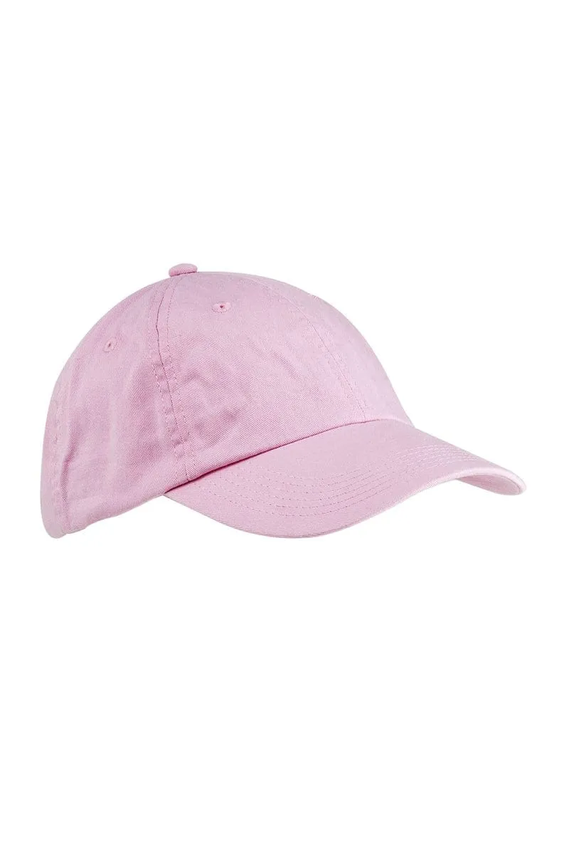 Big Accessories BX005: 6-Panel Washed Twill Low-Profile Cap