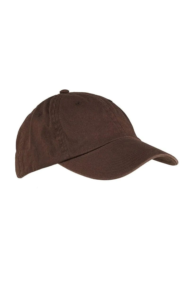 Big Accessories BX005: 6-Panel Washed Twill Low-Profile Cap