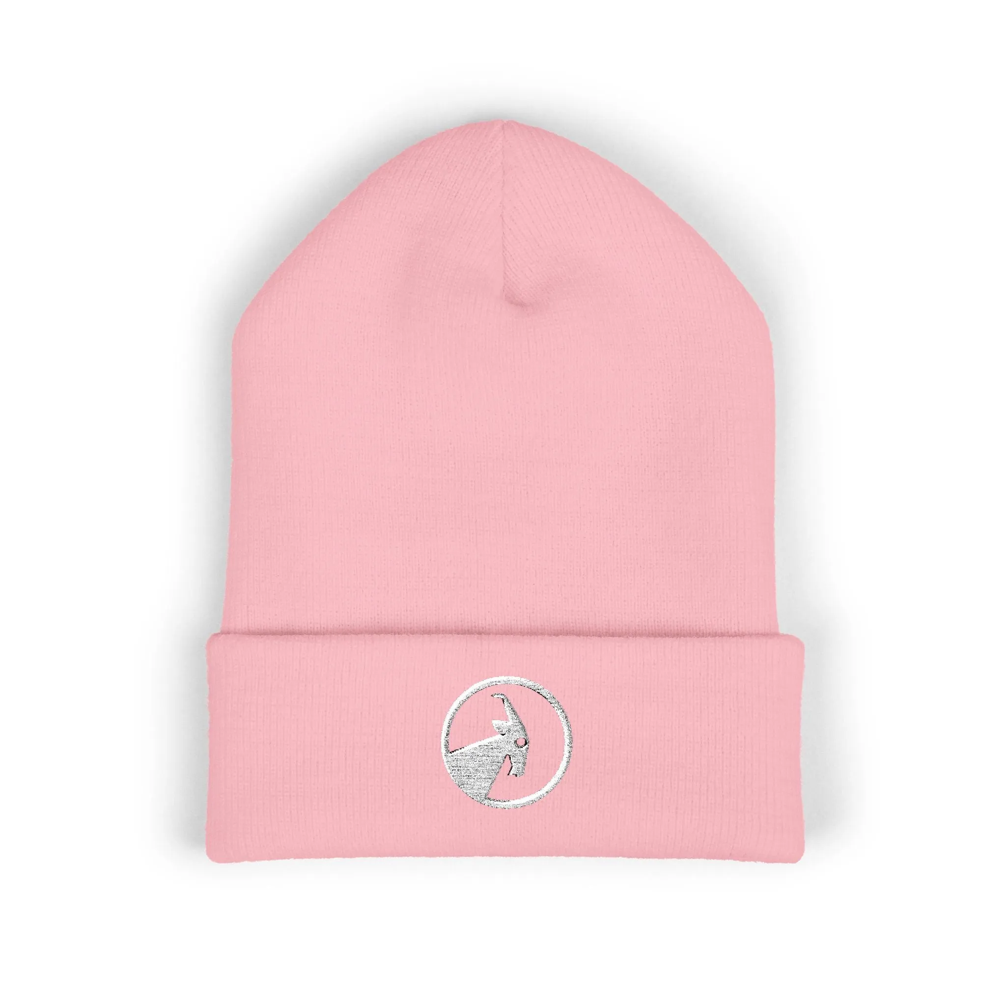 BILLY Classic Cuffed Beanie (White Goat - Embroidery) — AVAILABLE IN 12 COLORS