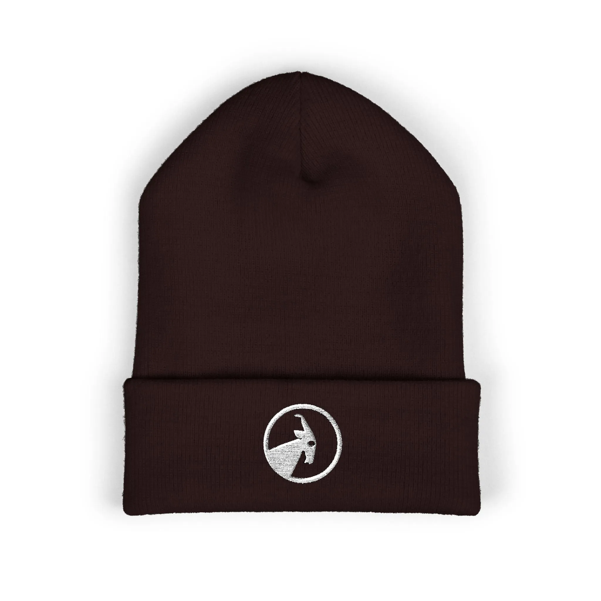 BILLY Classic Cuffed Beanie (White Goat - Embroidery) — AVAILABLE IN 12 COLORS