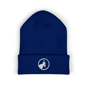 BILLY Classic Cuffed Beanie (White Goat - Embroidery) — AVAILABLE IN 12 COLORS