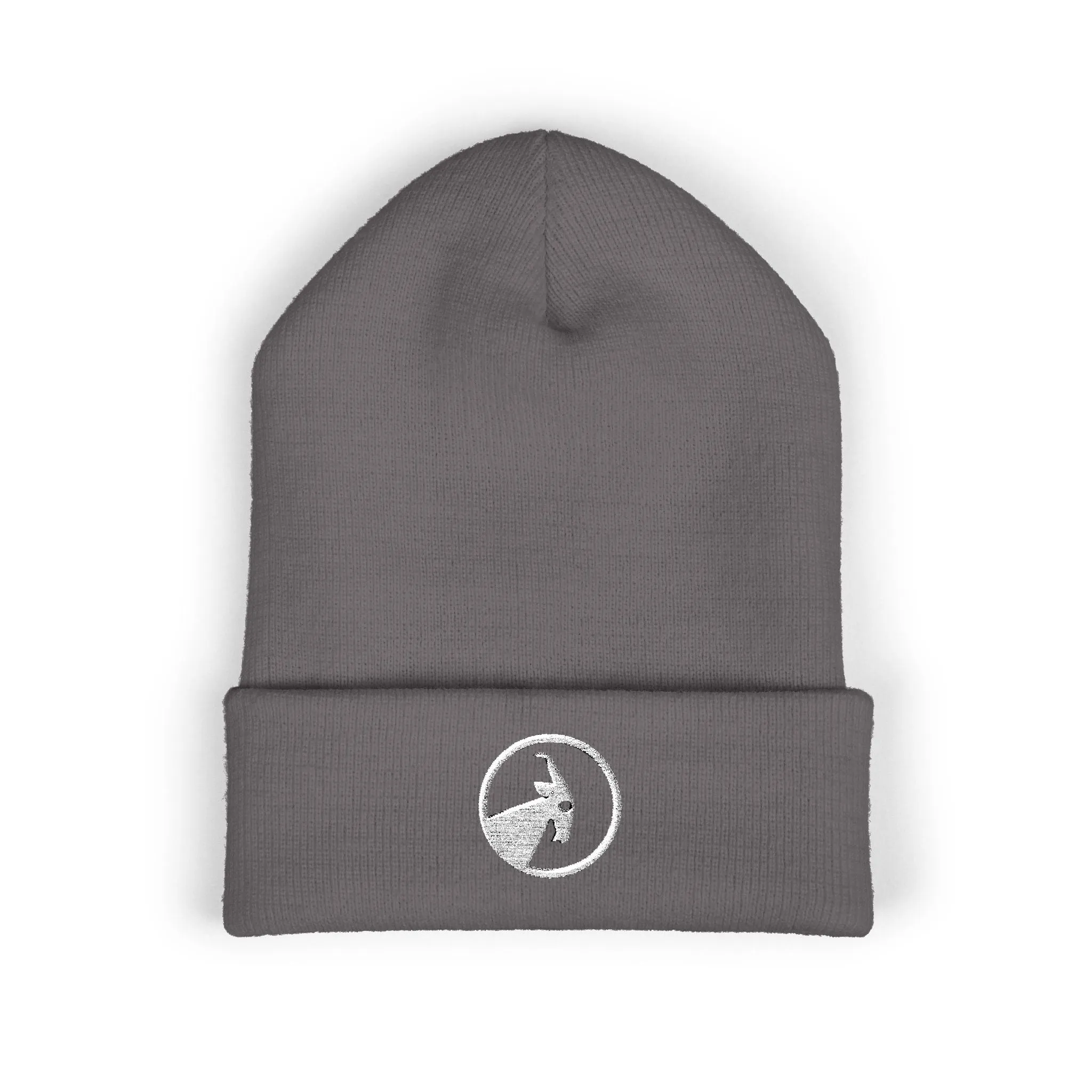 BILLY Classic Cuffed Beanie (White Goat - Embroidery) — AVAILABLE IN 12 COLORS