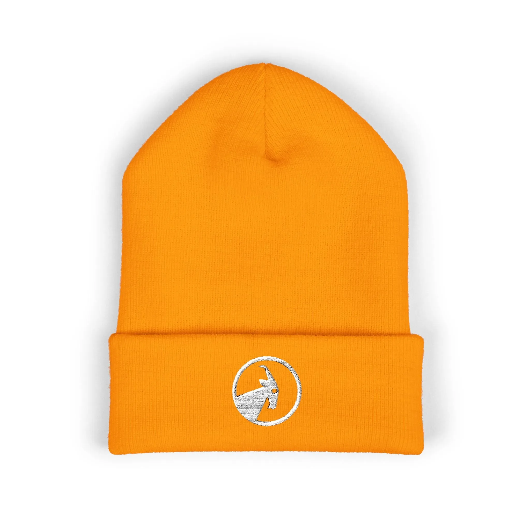 BILLY Classic Cuffed Beanie (White Goat - Embroidery) — AVAILABLE IN 12 COLORS