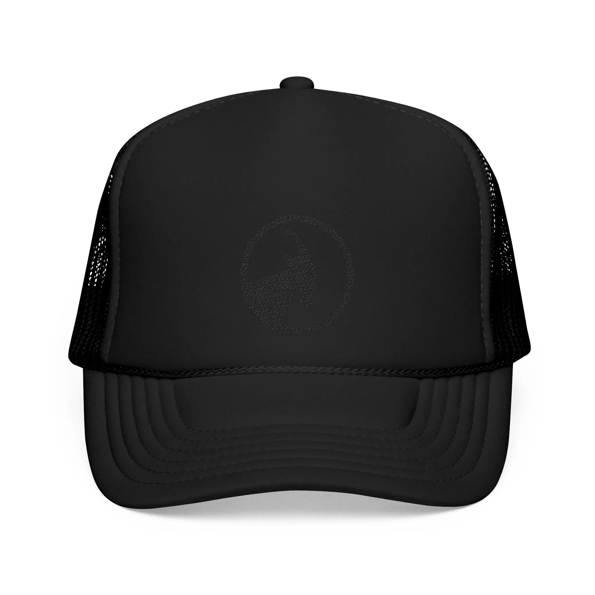 BILLY Foam Trucker Hat (Black Goat - Embroidery) — AVAILABLE IN 4 COLORS