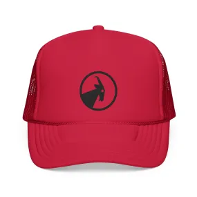 BILLY Foam Trucker Hat (Black Goat - Embroidery) — AVAILABLE IN 4 COLORS