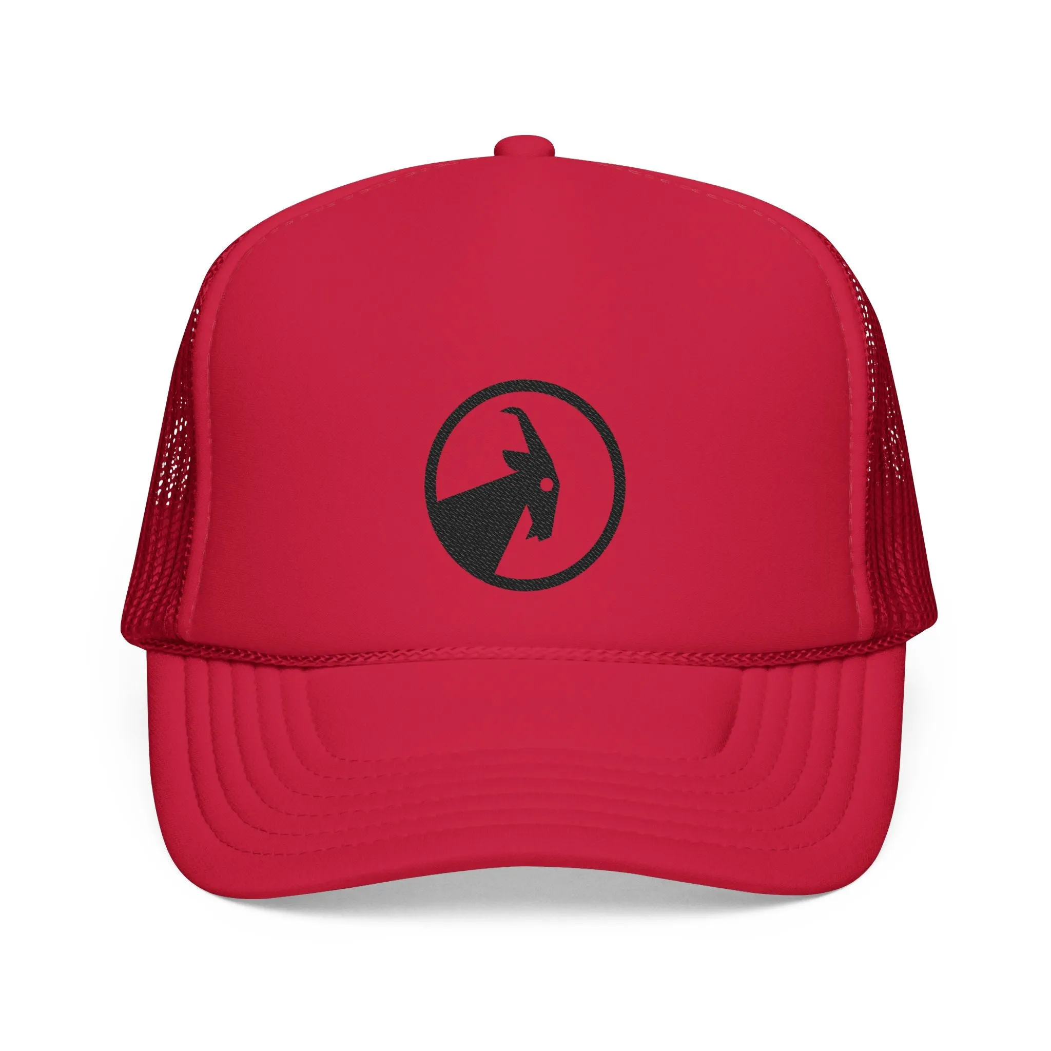 BILLY Foam Trucker Hat (Black Goat - Embroidery) — AVAILABLE IN 4 COLORS