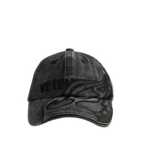 Black Flame Logo Cap (Mens)