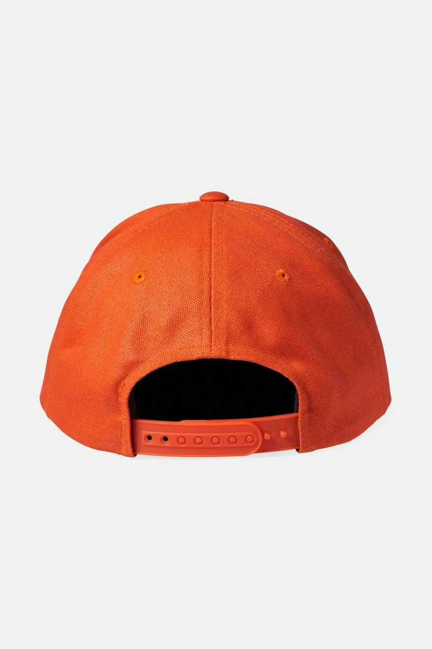 Brixton Builders Mp Snapback - Orange