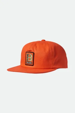 Brixton Builders Mp Snapback - Orange