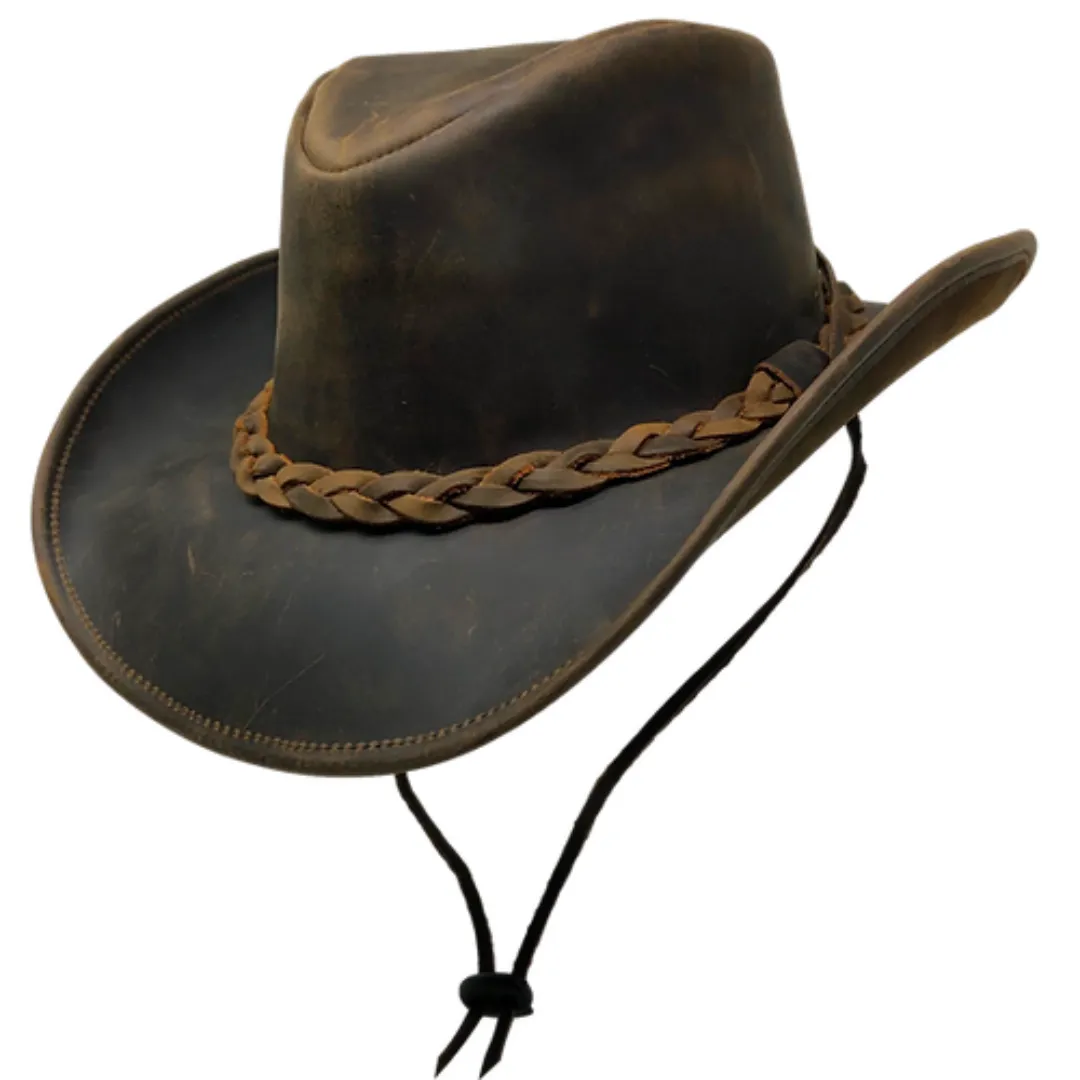 Brown Denali Leather Hat TDU5471