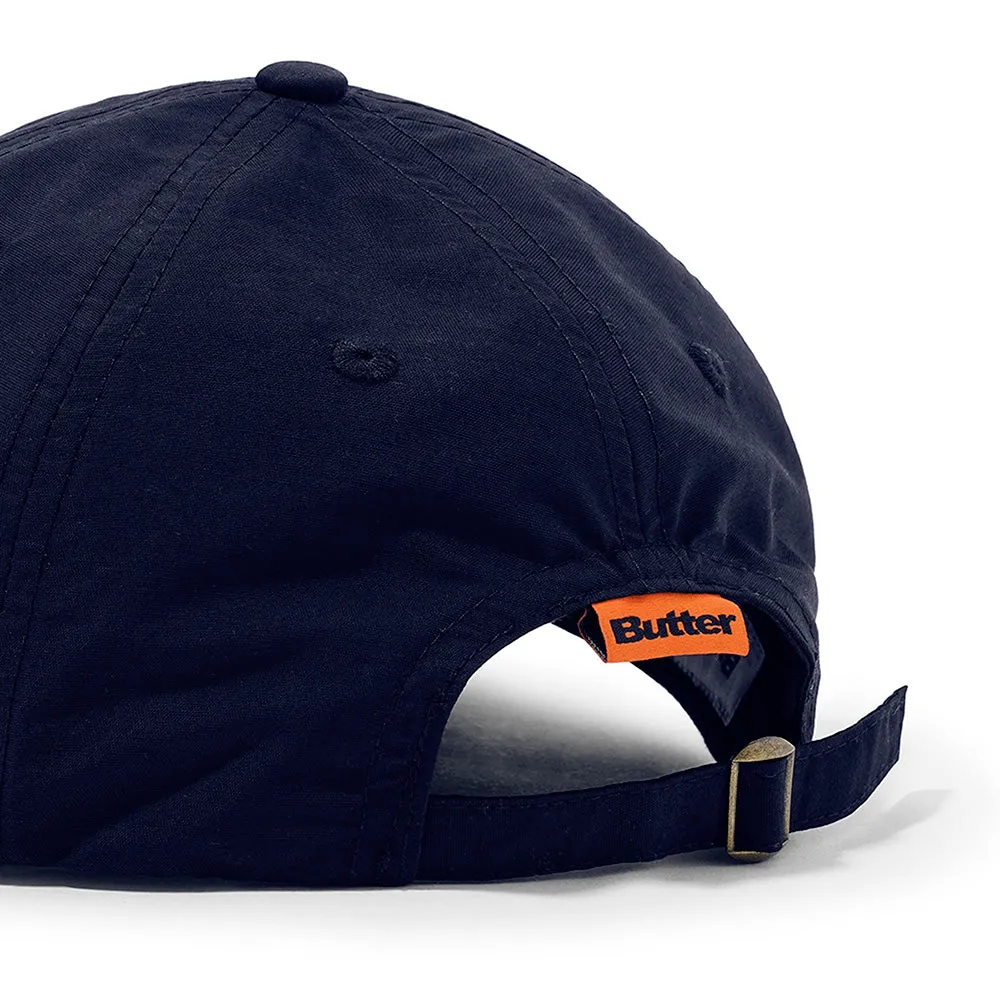 BUTTER GOODS FLAME 6 PANEL CAP NAVY