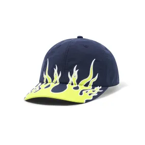 BUTTER GOODS FLAME 6 PANEL CAP NAVY