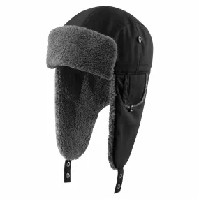 'Carhartt' Men's Rain Defender® Canvas Trapper Hat - Black