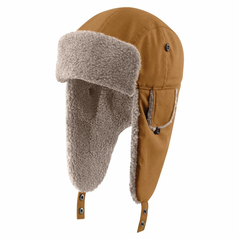'Carhartt' Men's Rain Defender® Canvas Trapper Hat - Carhartt Brown